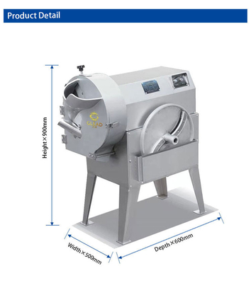 Machine de découpe de légumes d'hôtel commercial en acier inoxydable Capacité 1000 kg/h Pour la préparation d'aliments sanitaires
