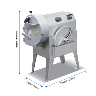 Machine de découpe de légumes d'hôtel commercial en acier inoxydable Capacité 1000 kg/h Pour la préparation d'aliments sanitaires