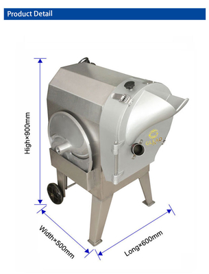 Coupeuse de légumes en acier inoxydable de capacité 1000 kg/h avec conception sanitaire sûre