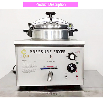 Poêle à poulet frit 16L puissant 3 kW Équipement électrique commercial