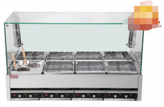 Cuisinière Kanto en acier inoxydable 9KW 220V 50-60HZ Fonction d'ébullition Quatre / Six / Huit boîtes