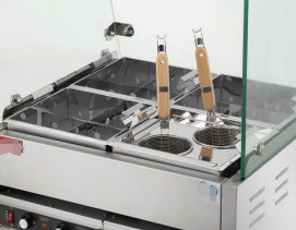 Équipement de cuisine de restaurant japonais en acier inoxydable 4 / 6 / 8 boîtes chauffage électrique 220V
