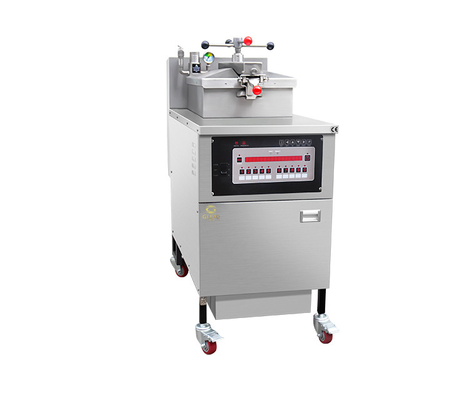 Machine à poulet frit à pression de gaz de 25 litres avec panneau mécanique et filtre à huile