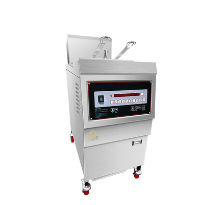 25L machine à frire au poulet à pression de gaz 0,65 Kw LGP/NG puissance au gaz avec filtre à huile 160 KKg N.W.