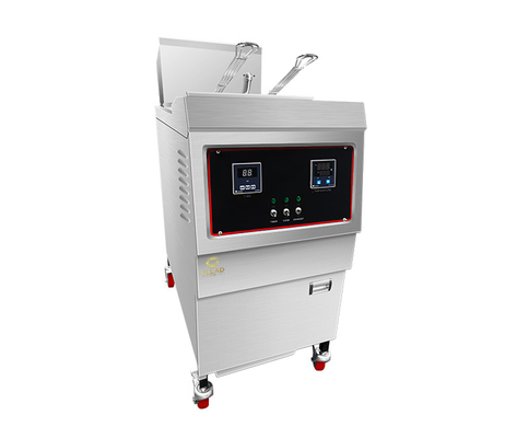 25L machine à frire au poulet à pression de gaz 0,65 Kw LGP/NG puissance au gaz avec filtre à huile 160 KKg N.W.