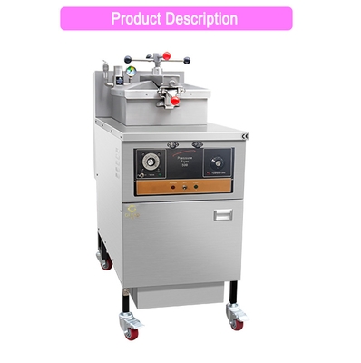 25L machine à frire au poulet à pression de gaz 0,65 Kw LGP/NG puissance au gaz avec filtre à huile 160 KKg N.W.