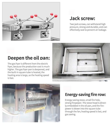 Équipement de cuisson commercial à gaz à haute efficacité de 30 L avec double usage