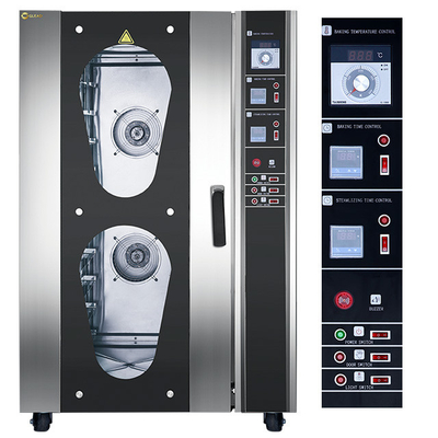 Régulation numérique de la température Forneau de boulangerie commercial Forneau de convection à grande capacité pour boulangeries
