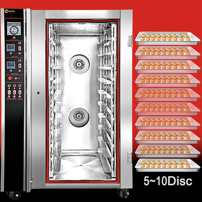 Régulation numérique de la température Forneau de boulangerie commercial Forneau de convection à grande capacité pour boulangeries