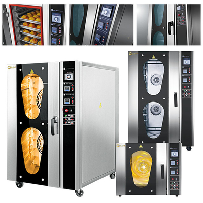 Régulation numérique de la température Forneau de boulangerie commercial Forneau de convection à grande capacité pour boulangeries