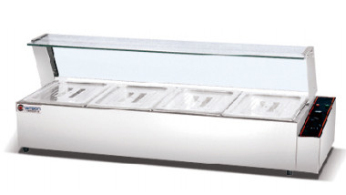 Équipement de cuisine commercial Technologie avancée 1,5 kW Bain Marie électrique avec 3 réservoirs