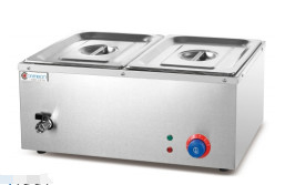 Équipement de cuisine commercial Technologie avancée 1,5 kW Bain Marie électrique avec 3 réservoirs