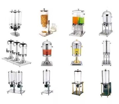 Machines à distribuer des jus froids et des boissons en acier inoxydable