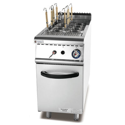 Cuisinière à pâtes à gaz en acier inoxydable avec 9 kW de puissance et chauffage uniforme pour cuisines professionnelles