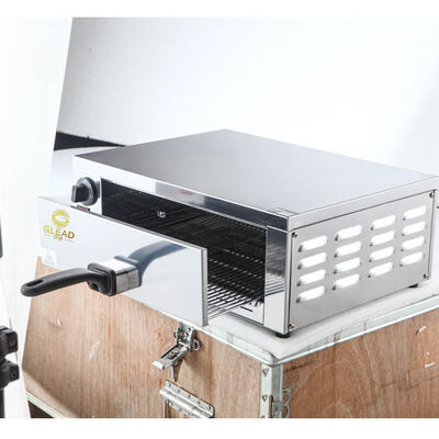 Bouton de commande Commercial en acier inoxydable de 12 pouces, contrôle précis de la température, four à pizza électrique monocouche