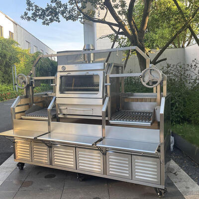 Grilleuse de poulet à la rotisserie à charbon à grande capacité pour la restauration