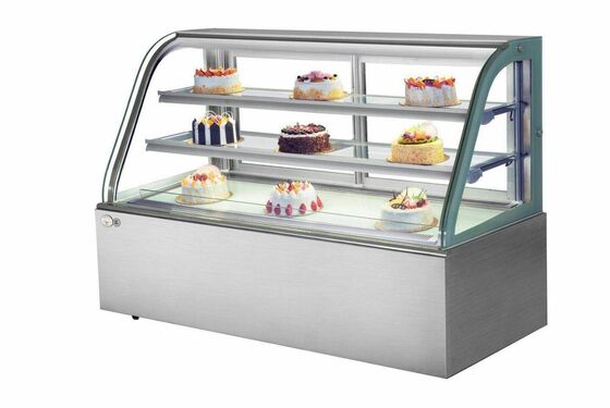 Tableau de trois couches Arc Pâtisserie Cabinet d'affichage, refroidissement par air Desserts réfrigérateur