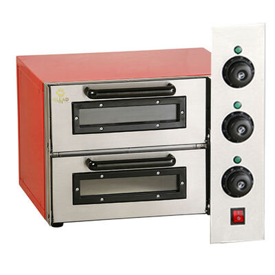 Four à pizza électrique commercial à double étage, four de cuisson de comptoir multifonctionnel pour pizza, pain et pâtisserie, utilisation en restauration commerciale