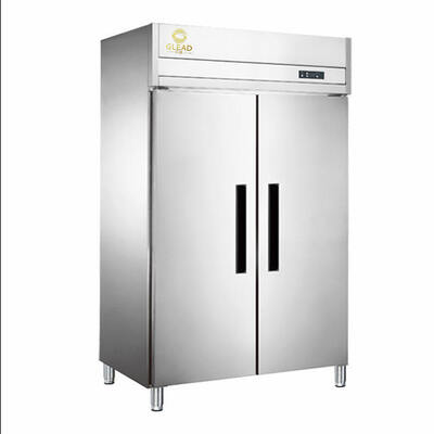 Réfrigérateur commercial à quatre portes en acier inoxydable 1000L Réfrigérateur vertical 0-10°C Réfrigérateur vertical de nourriture fraîche Pour cuisine de restauration