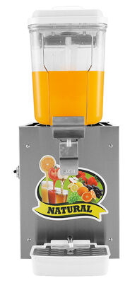 Distributeur de jus froid à réservoir unique commercial, distributeur de boissons réfrigérées en acier inoxydable 12L pour hôtel Buffet café Restaurant