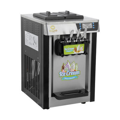 Machine à crème glacée molle commerciale, machine à glace de comptoir en acier inoxydable, machine de fabrication de yaourt glacé pour snack-bar