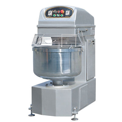 Commercial double vitesse double action mélangeur de pâte en spirale de qualité alimentaire en acier inoxydable Cuve machine à pétrir de la pâte avec garde de sécurité pour boulangerie pain pizza restaurant cantine