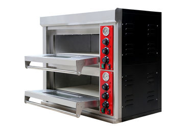 Énergie commerciale de four de pizza de gaz de plate-forme de double de four de pizza de restaurant économisée