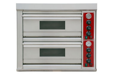 Énergie commerciale de four de pizza de gaz de plate-forme de double de four de pizza de restaurant économisée
