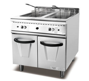 Cuisine commerciale de double friteuse faisant cuire la machine électrique de friteuse d'équipement